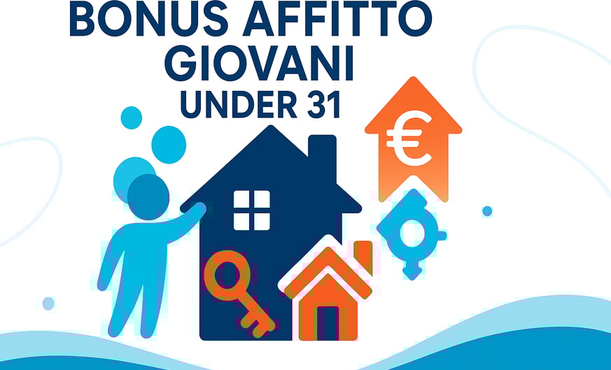 Illustrazione che rappresenta il Bonus Affitto Giovani Under 31 caf public