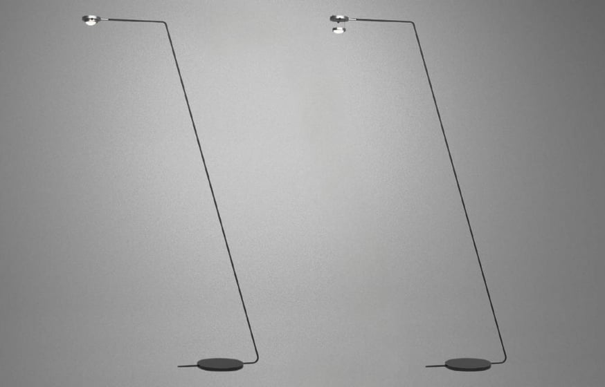 Lampara multiosicion en fondo gris