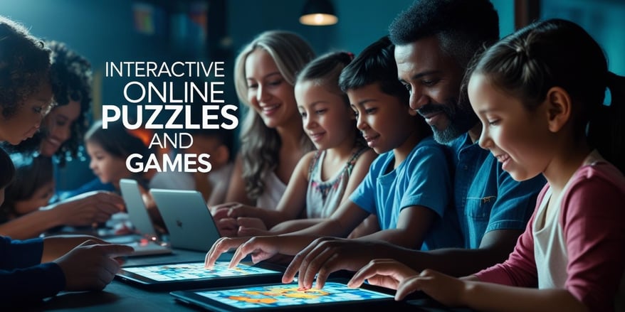 Adults and Children Playing Online Games