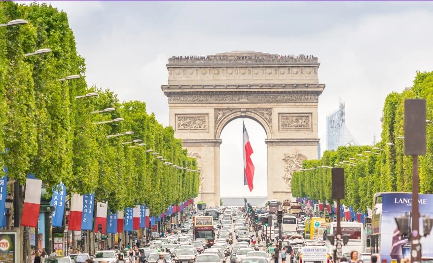 Champs-Élysées & Arc de Triomphe, Paris