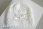 Bonnet tricot bb layette bébé fait main