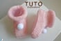 tuto bonnet et chaussons patron à tricoter