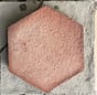 tomette rosée rustique brute
