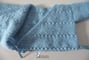 Brassiere layette bebe tricotee main