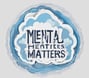 Black tiles with white letters spell out 'MENTAL HEALTH MATTERS' on a textured gray stone surface.