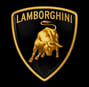 a lambo lambo logo on a black background