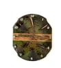 13''Modern Epoxy Resin, Natural Cone Pine and Wood Wall Clock, Wooden and Epoxy Clock for Wall, with