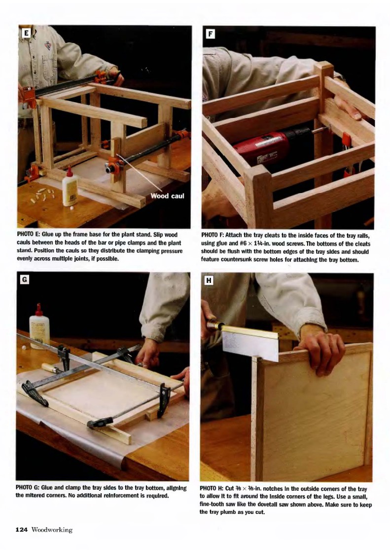 step by step to make a plant stand