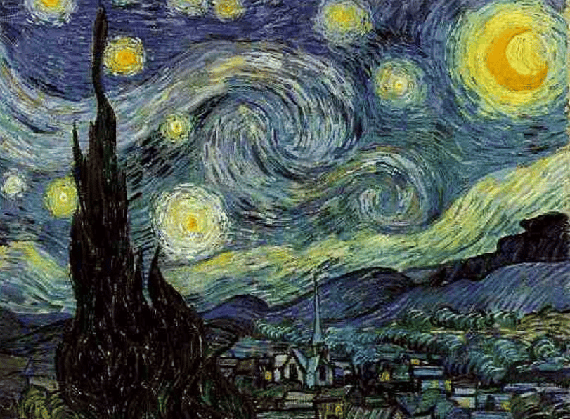 Vincent van Gogh's The Starry Night (1889)