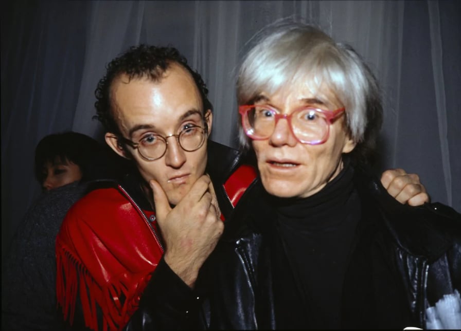 Keith Haring e Andy-Warhol-New York City-1985