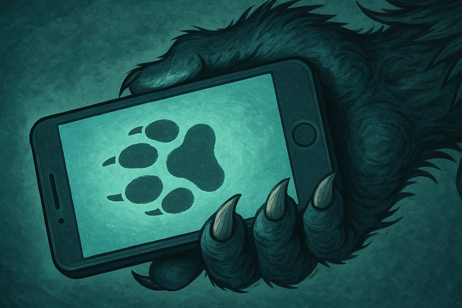 Werwolfpfote Handy