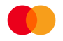 Orange and Yellow circle Mastercard accepted here logo