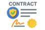 Secure contract with shield and signature