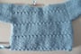 Brassiere layette bebe tricotee main
