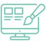Modern web design UI/UX elements and creativity