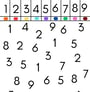 a number line with a number line on it