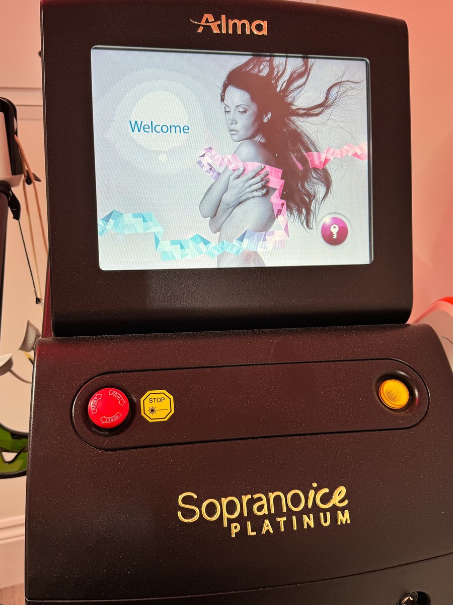 Laser hair removal session