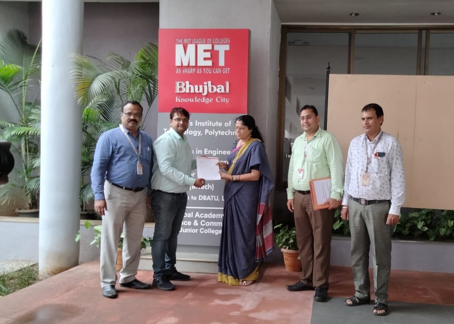 Industrial automation workshop at MET Bhujbal Knowledge City