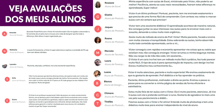 Avaliações