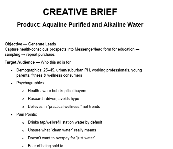 Creative Brief - Lead Generation Objectives