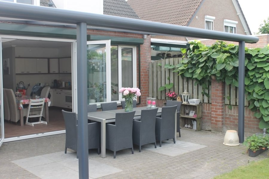 Portico carport front view