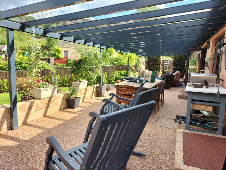 Harbour carport anthracite finish