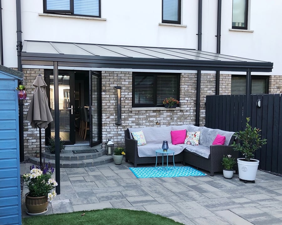 Harbour carport garden view