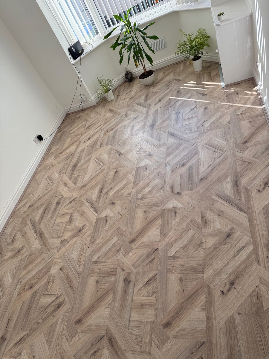 Quality flooring installation in progress