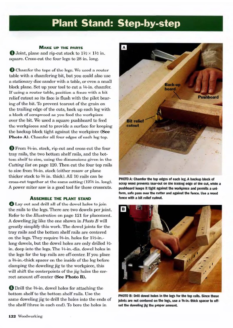 step by step to make a plant stand