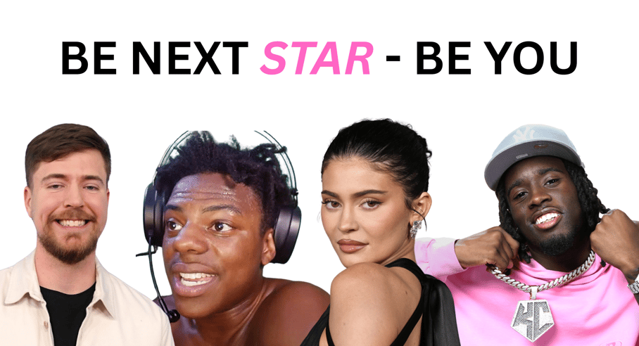 MrBeast, IShowSpeed, Kylie Jenner, and Kai Cenat