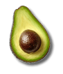 a avocado cut in half an avocado