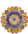 Mandala à l'aquarelle, réalisé par Karin Monami