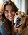 PetArt360 müşterisi Sevil Y'nin köpeği ile resmi