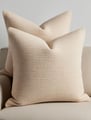 Cream boucle throw pillows