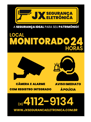 Placa de Local Monitorado 24 Horas
