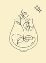 Small artistic planter for creatives, thoughtful affordable gift idea under $30