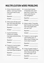 multiplication word problem worksheet