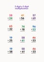 2 digit x 2 digit worksheet