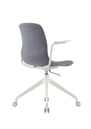 SenSit-Otto swivel chair with white base and armrests