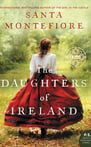 Cover of "The Daughters of Ireland" showing a woman in a red skirt walking away.