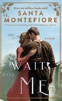Cover of "Wait for Me" with a wartime couple embracing beneath passing planes.