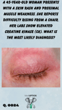 a closed eye of a woman where the skin is very red