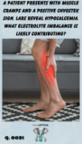 a man rubbing his calf due to muscle pain