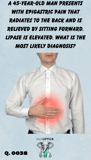 a man gesturing over his abdomen due to stomach pain