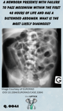 an x-ray image of distended small intestines