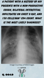 a chest x-ray with bilateral infiltrates