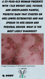 a close up image of a red, blotchy, itchy, and painful skin rash