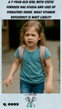 a little girl having difficulty walking