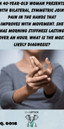 a young woman rubbing her fingers that to soothe pain