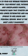a close up image of a red, blotchy, itchy, and painful skin rash